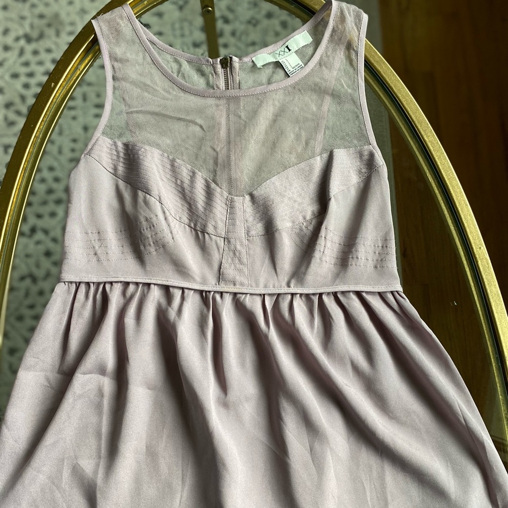 Lavender Sheer Peplum Tank from Forever 21